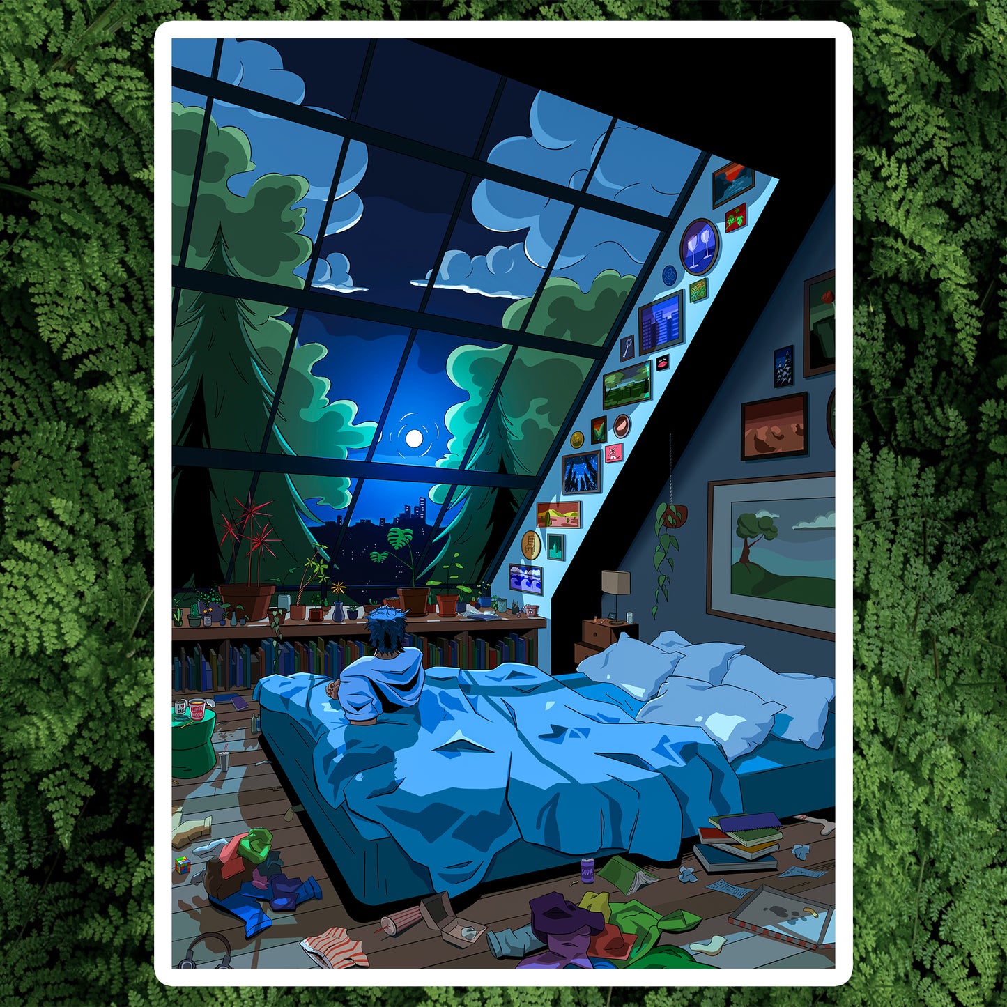 BLUE NIGHTS - ART PRINT