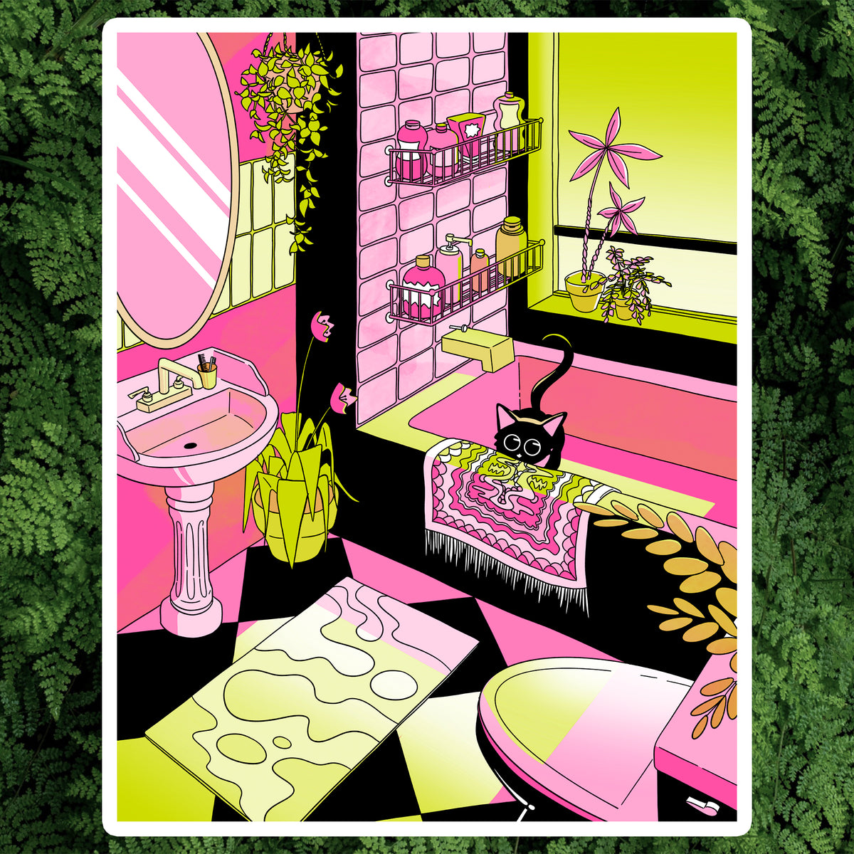 BATHTUB ZOOMIES - ART PRINT