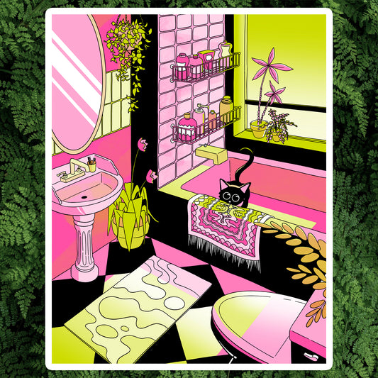 BATHTUB ZOOMIES - ART PRINT