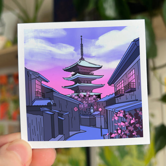 BLUE SHRINE - MINI PRINT