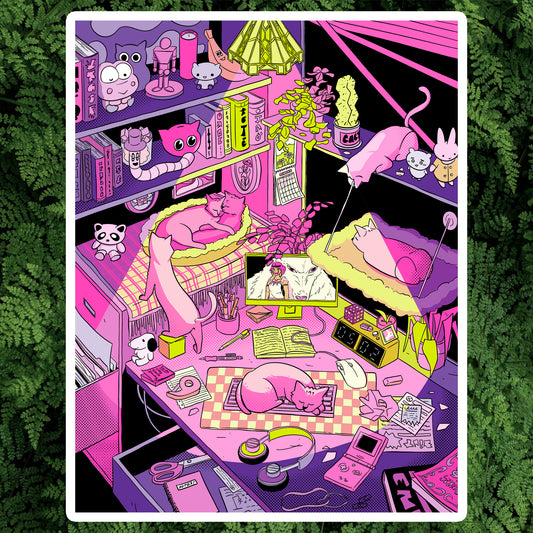 CATS CATS CATS - ART PRINT