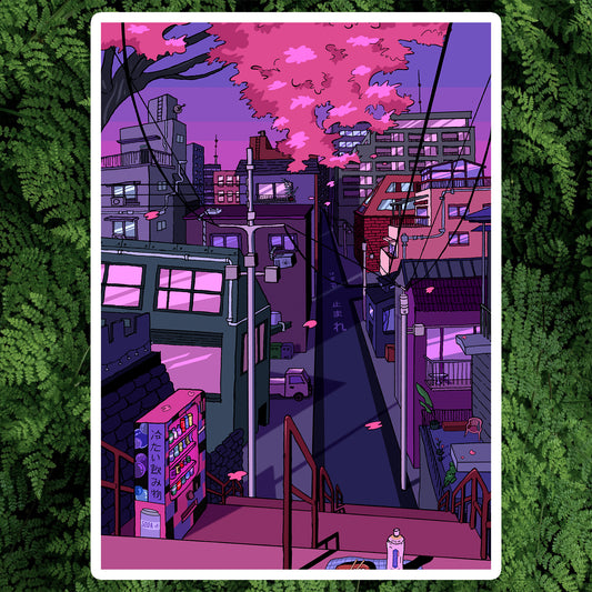 CITY IN PINK - ART PRINT