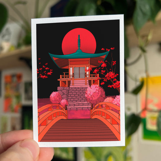 RED SHRINE - MINI PRINT