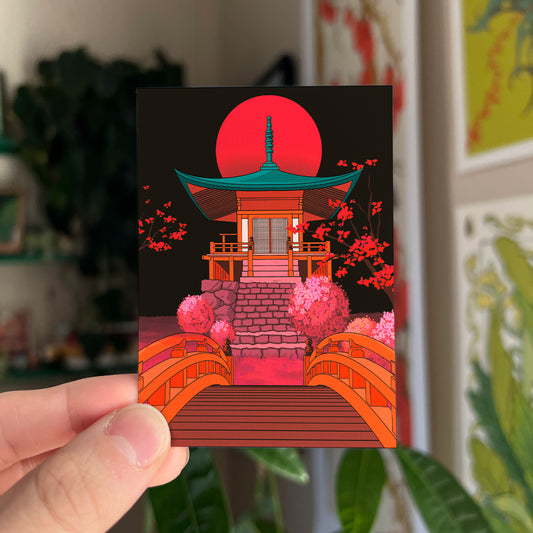 RED SHRINE - MINI PRINT