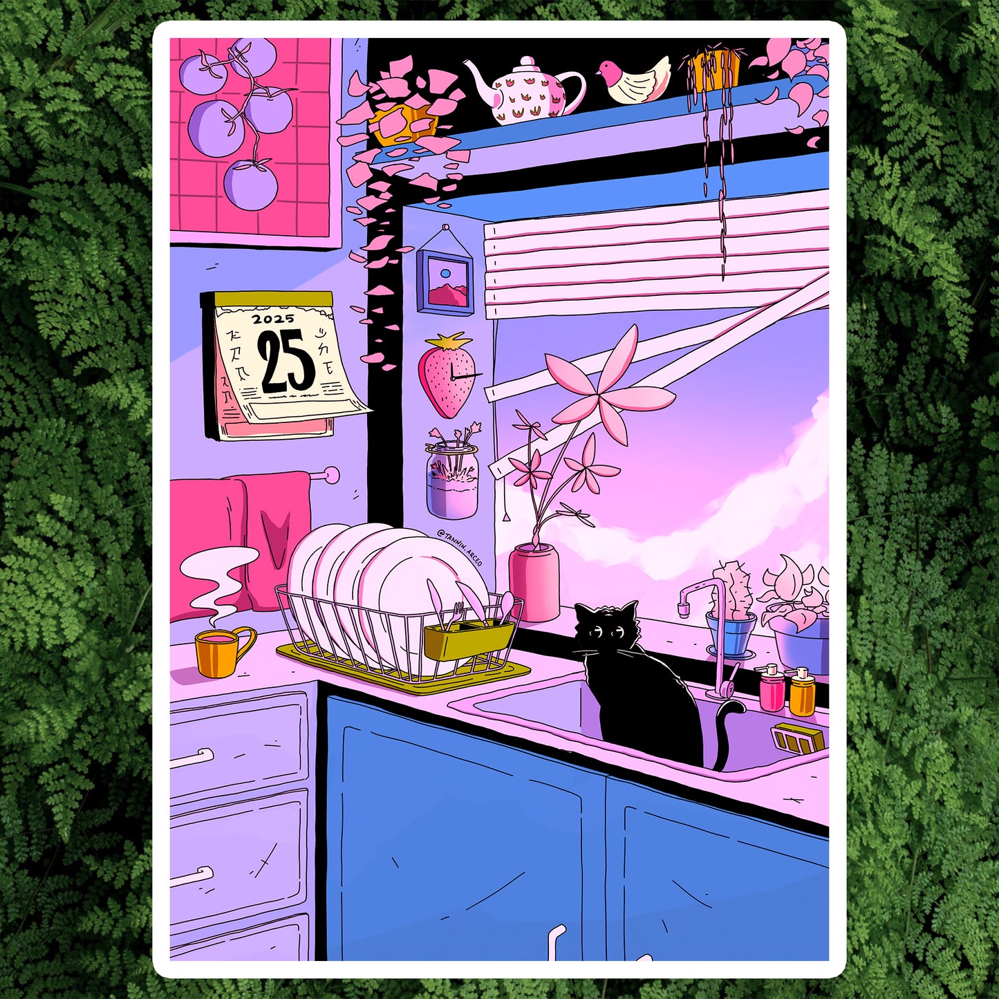 STRAWBERRY AFTERNOON - ART PRINT