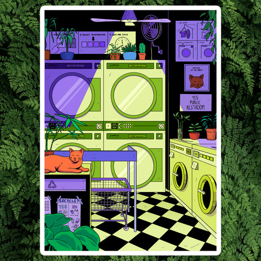 THE LAUNDROCAT - ART PRINT